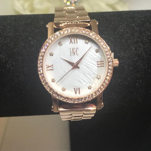 INC Rose Gold Crystal Bracelet Watch [JW-28] - Picture 4 of 8